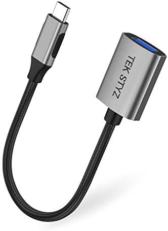 מתאם Tek Styz USB-C USB 3.0 תואם לממיר נקבה של Samsung Galaxy M22 OTG Type-C/PD USB 3.0.