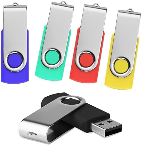 64GB USB 2.0 כונן פלאש 5 חבילה ， כונן אגודל במהירות גבוהה 64GB קפיצה כונן USB למחשב, מחשב נייד