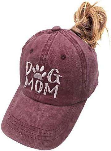 MANMESH HATT כלב אמא קוקו קוקו כובע בייסבול בלחץ מבולגן וינטג 'נשטף במצוקה כובע רגיל לנשים