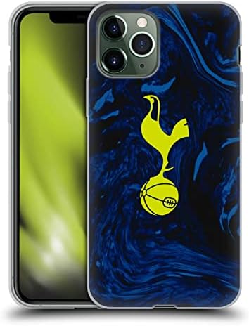 עיצובים של תיק ראש מורשה רשמית Tottenham Hotspur F.C. משם 2021/22 ערכת תג תאי רך ג'ל תואם ל- Apple iPhone