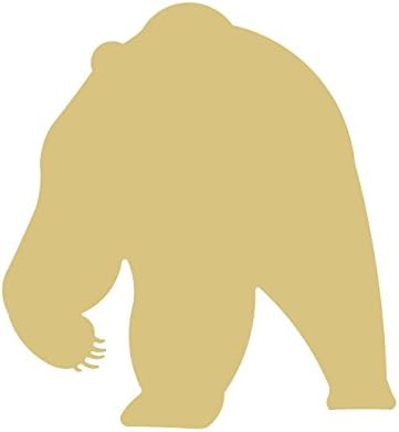 דוב מגזרת גמור עץ גריזלי קוטב שחור חום הדובה בעלי החיים צורת בד סגנון 6