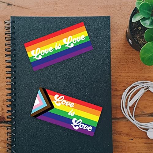 דגל גאווה LGBTQ Love Is Love Stage Pack, Multicoror, LGBTQ-PK-C-FBA, 6.5''X3 ''