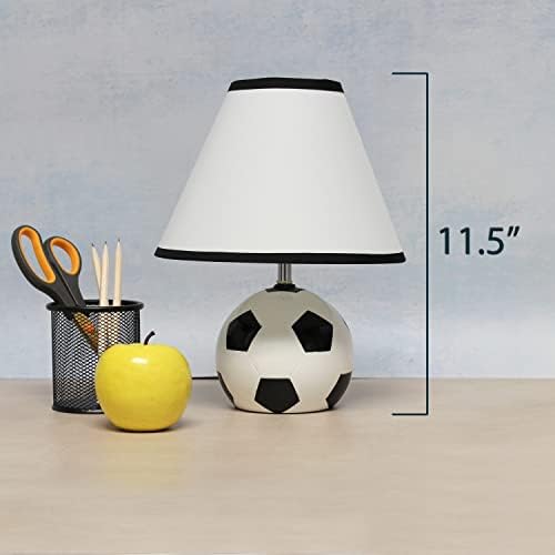 עיצובים פשוטים סא ל 1079-סקאר ספורטסליט 11.5 כדור כדורגל ספורט אתלטי גבוה מנורת שולחן ליד המיטה קרמיקה