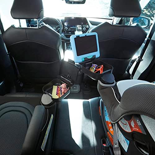 קונסולת ילדים אינטגרלית - מיכל אחסון מחזיק מושב מכונית עם תפס וטבליות