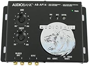 Audiobank 1/2 DIN CAR AUDIO DIGITA DIGITAL DIGITAL BASS Control Machine כולל מעבד בס, מקסימלי