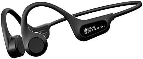 RR ספורט אוזניות הולכת עצם Bluetooth, אוזניות אוזניות פתוחות אלחוטיות עם מיקרופון מובנה ונגן MP3
