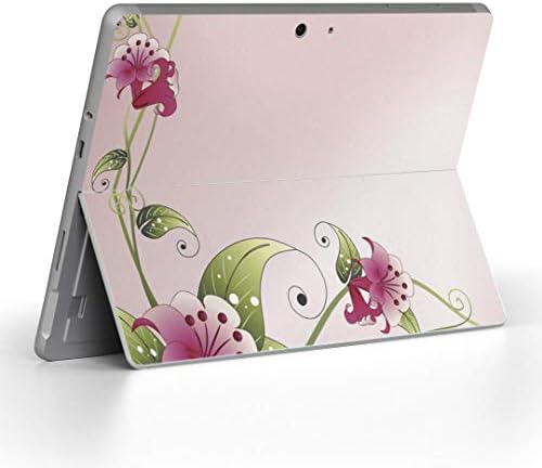 כיסוי מדבקות Igsticker עבור Microsoft Surface Go/Go 2 אולטרה דק מגן מדבקת גוף עורות 002026 ורוד קמח פרחים