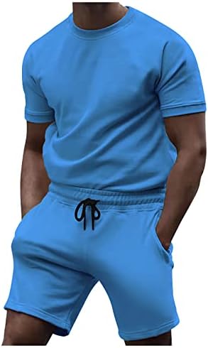 מכנסיים קצרים ומכנסי מכנסיים קצרים של Ymosrh הגדירו בגדי ספורט 2 חלקים תלבושות קיץ תלבושות