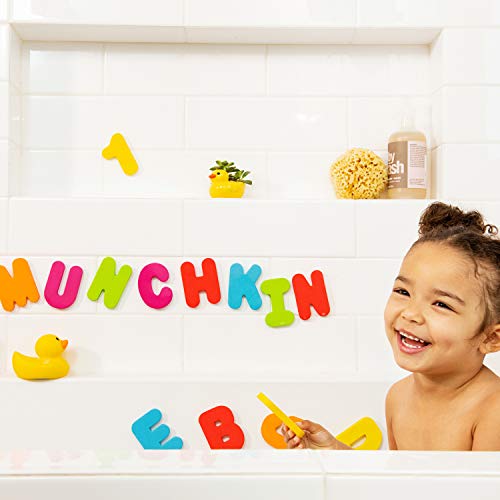 סקופ צעצוע של Munchkin® Bath Scoop עם אותיות אמבטיה של 36 pc ומספרים צעצוע אמבטיה