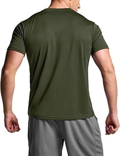 אתליו 2, 3 או 5 מארז גברים של אימון ריצה חולצות, שמש הגנה מהיר יבש ספורט חולצות, קצר שרוול כושר חולצות