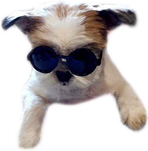 משקפי שמש עגולים של מחמד G016 משקפי שמש לכלבים קטנים עד 15 קילוגרמים