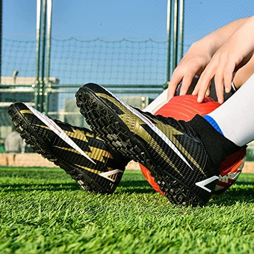 נעלי כדורגל של כדורגל של Zquaus נעלי כדורגל נעלי נעלי ספייק נעלי נעלי ספורט נוחות מבוגרים אתלטים
