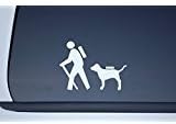 מטייל עם מדבקות ויניל מדבקות כלבים בחר צבע !! מחשב נייד לטיול מטייל לטיול 4.5 x 3.5 קמפינג מטיילים