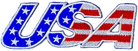 ארהב ארהב ארצות הברית דגל אלף -בית ברזל רקום על טלאי אמריקה דגל אמריקאי דגל אמריקאי צבא אחידה תלבושת ארהב גלאי