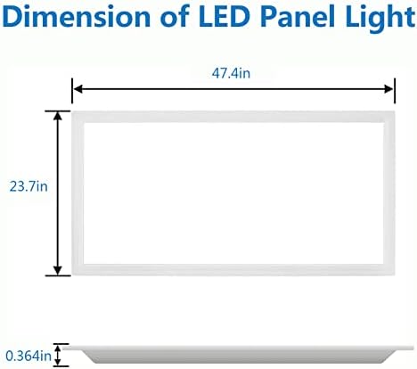 תאורת AKT 2x4 ft LED לוח LED Light-DLC & UL, 50W Dimable