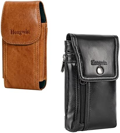HEGNWIN 2 חבילה עור טלפונים סלולריים עם לולאת חגורת חגורה לחגורה לאייפון 14 PRO MAX 14 פלוס 13