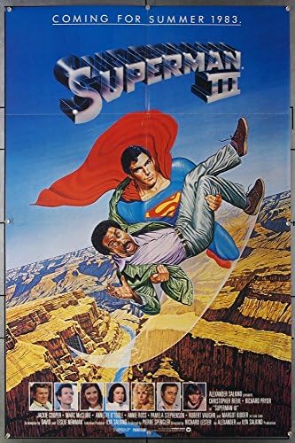 סופרמן השלישי האחים המקוריים של וורנר פוסטר סרט אחד עם גיליון אחד 27x41 מקופל מאוד בסדר פלוס