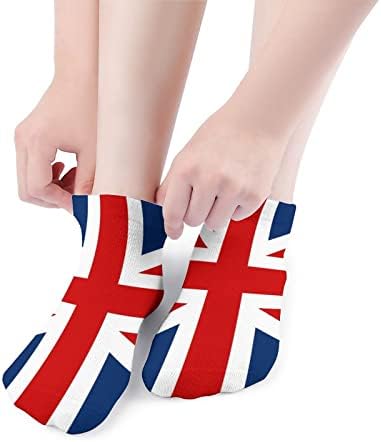 בריטי דגל קרסול גרבי מחשוף אתלטי ריצה גרבי עבור גברים ונשים