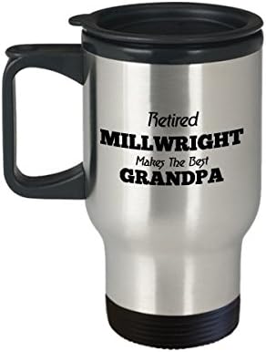Millwrights ספל נסיעות קפה הטוב ביותר מצחיק אומן ייחודי כוס תה רעיון מושלם לגברים נשים בדימוס Millwright