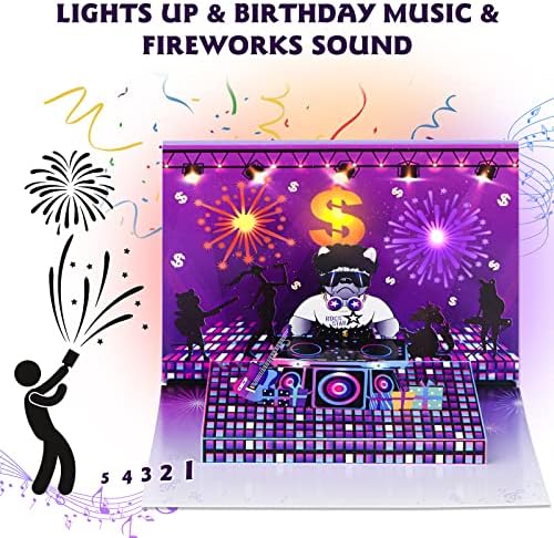 כרטיס יום הולדת, אור וזיקוקים כרטיס יום הולדת מוזיקלי, נגן מוזיקת יום הולדת של די. ג ' יי, כרטיס יום