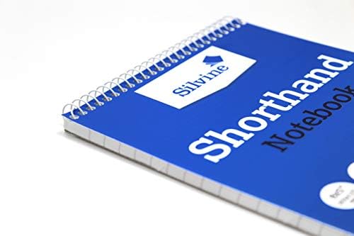 מחברת הספירלה של כתב סילווין 8 על 5 עם 160 עמודים, כחול