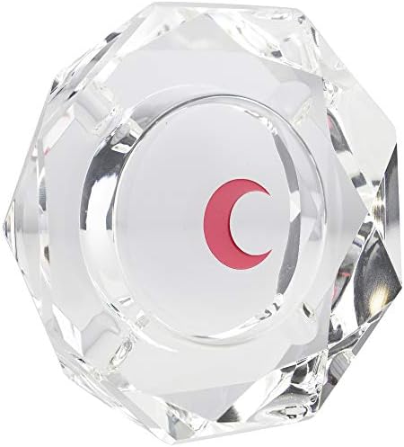 זכוכית קריסטל עגולה A, Shtray - קישוט חמוד לבית, למשרד, לעיצוב מקורה