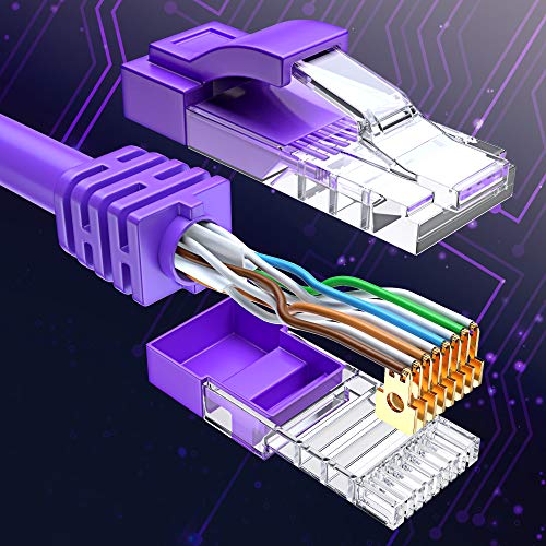 MAXIMM CAT 6 כבל Ethernet 100 רגל, נחושת טהורה, כבל LAN כבל CAT6, כבל אינטרנט וכבל רשת - UTP