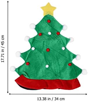 טויאנדונה 1 מחשב חג המולד עץ כובע, סנטה כובע חג המולד עץ כדור כובע מצחיק מסיבת כובע למבוגרים קישוטי חג
