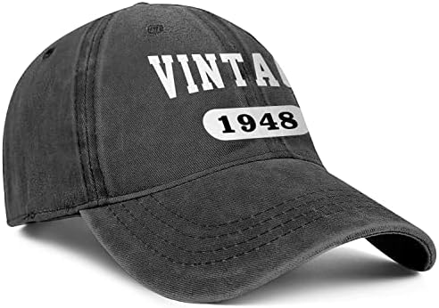 75 יום הולדת מתנות לגברים נשים כובעי 75 בציר 1948 רקום בייסבול כובע