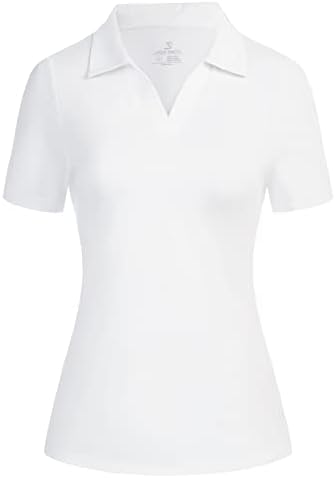חולצות גולף לנשים של ג'ק סמית 'UPF 50+ חולצת פולו יבש מהירה משקל קלה