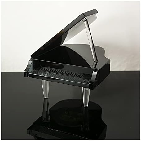 KESIMO K9 דקורטיבי קריסטל צבע שחור קופסא קופסא קופסא קופסא קריסטל פסנתר מתנות לפסנתר לקישוט הבית