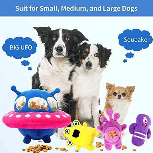 Cuuoot Treat Specting צעצועי כלבים, צעצועים כלבים אינטראקטיביים מקומטים, טפלו בצעצועים של כלבים