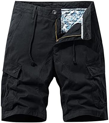 מכנסי מטען לגברים של Ymosrh מכנסיים מזדמנים של קיץ קפריס רופפים מכנסי ספורט נושמים ישר נושמים