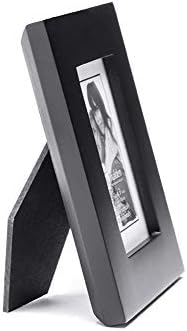 מסגרת תמונה Malden 2x3 - מודל עץ אמיתי, זכוכית אמיתית - שחור