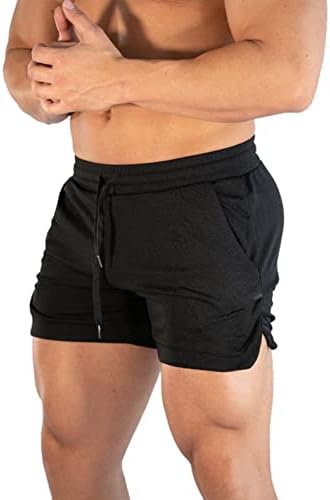 מכנסיים קצרים של חוף גברים, 5 מכנסי אימון לחדר כושר לגברים, מכנסיים קצרים עם ריצה קלה לפיתוח גוף מכנסי