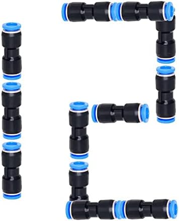 בדואן 1 יחידות פנאומטי צינורות צינור 5/32 אוד כחול עם 12 יחידות 5/32 צינור אוד לדחוף לחיבור הולם