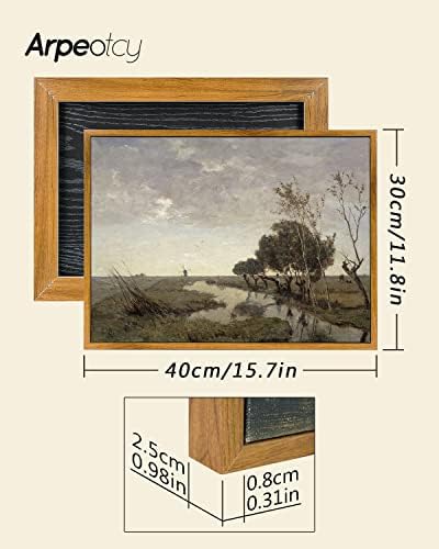 Arpeotcy Arpeotcy Art Canvas Art, נוף טבעי עיצוב קיר וינטג 'לסלון, 12 × 16 אינץ', ציור וינטג 'לחדר שינה, הדפסי