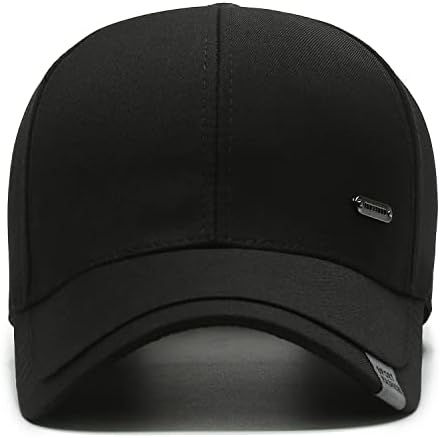 כובע אבא אופנתי לגברים כובע בייסבול רגיל קלאסי עם פסגות שכבה כפולה פרופיל נמוך כובע נהג משאית כותנה מתכוונן