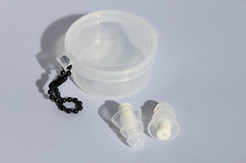 Spentshells® שימוש חוזר לתקעים לבנים/ברורים אוזניים רעש תקעים מסוננים אוזניים עם מארז הגנה על שמיעת