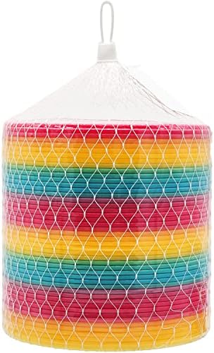חברת Dreidel Jumbo Rainbow Crainbow Spring Coil, טובה למסיבה לילדים, עטופה בנפרד, 6 אביב