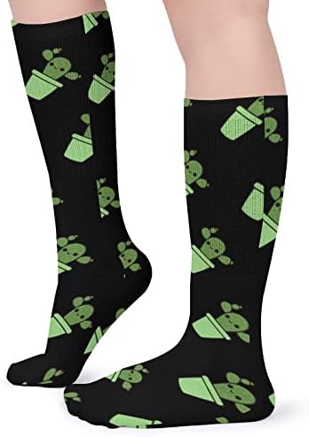קקטוס חמוד בגרבי צינור סיר ירוק גרביים גרביים נושמים גרביים אתלטים חיצוניים ליוניסקס