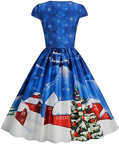 שמלות חג המולד של WYTONG לנשים שמלת וינטג