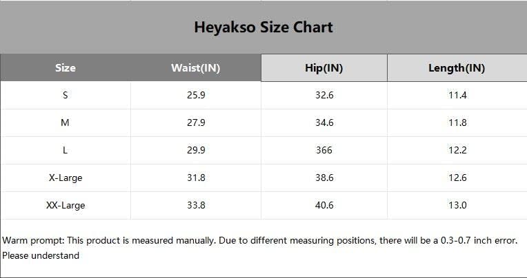Heheakso נשים 2 ב 1 פרפר זורם מפעיל מכנסיים קצרים מזדמנים של אימון מותניים מזדמנים