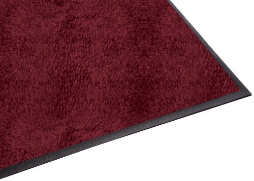 גרדיאן פלטינה סדרת מקורה מגב רצפת מחצלת, גומי עם ניילון שטיח, 4 '6', שחור