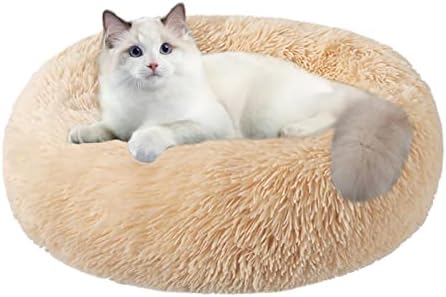 חתול מיטות לחתולים מקורה,20/24 אינץ כלב מיטת עבור קטן מליום כלבים גדולים, רחיץ - עגול לחיות מחמד