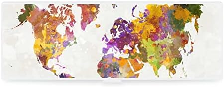 צבעי מים מפה גלובלית מפה עפרון פלסטיק קופסת עפרון שקוף מיכל עט עט קוסמטיקה מיכל