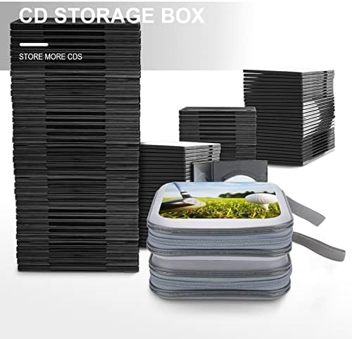גולף ספורט תקליטור CD פלסטיק DVD מחזיק ארנק נייד שקית מארגן אחסון נייד לנסיעות ביתיות לרכב