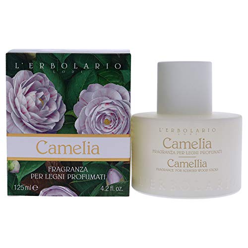 L'Rbolario - Camellia - ניחוח מפזר ריד עץ - פרחים ארוכי טווח, ניחוח אבקתי - ניחוח חדר לחדר שינה,