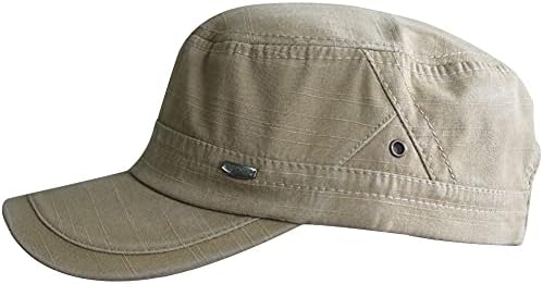 גברים של כותנה רגיל צוער בסיסי שטוח למעלה צבאי חיל אריג בייסבול שמש כובע כובע