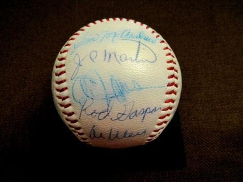1969 WSC New York Mets Koonce Agee Clendenon 20x חתום בייסבול אוטומטי JSA Loa - כדורי בייסבול עם חתימה